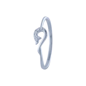 14k (585) White Gold And Diamond Ring For Women