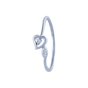 14k (585) White Gold And Diamond Ring For Women