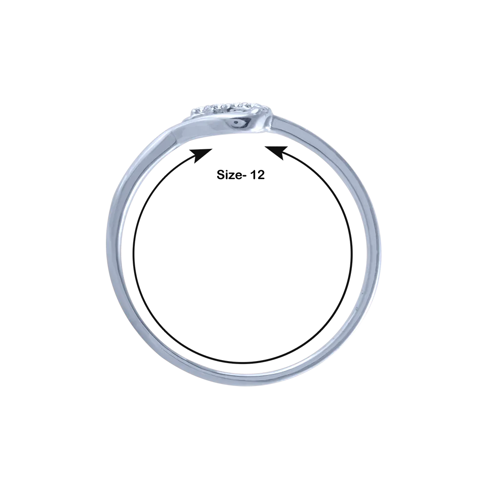 14k (585) White Gold And Diamond Ring For Women