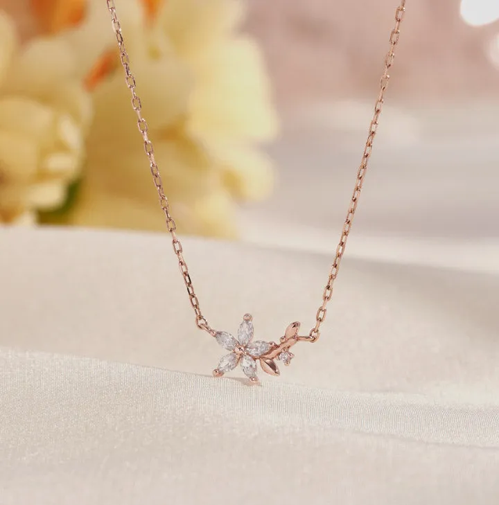 [14K Gold] Flomant Necklace