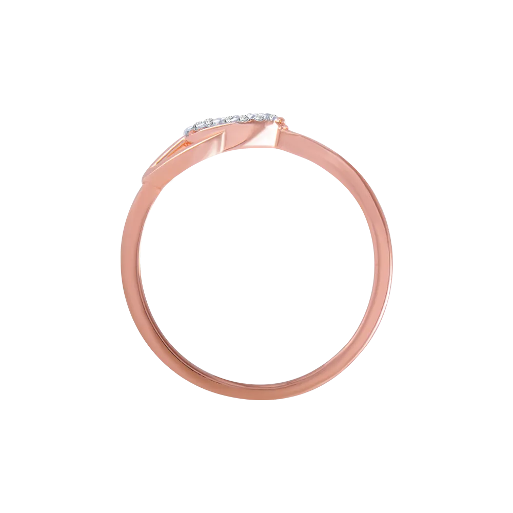 14KT (585) Rose Gold And Diamond Ring For Women