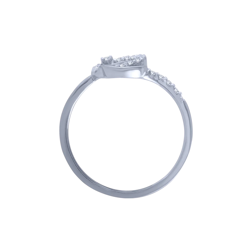 14KT (585) White Gold And Diamond Ring For Women