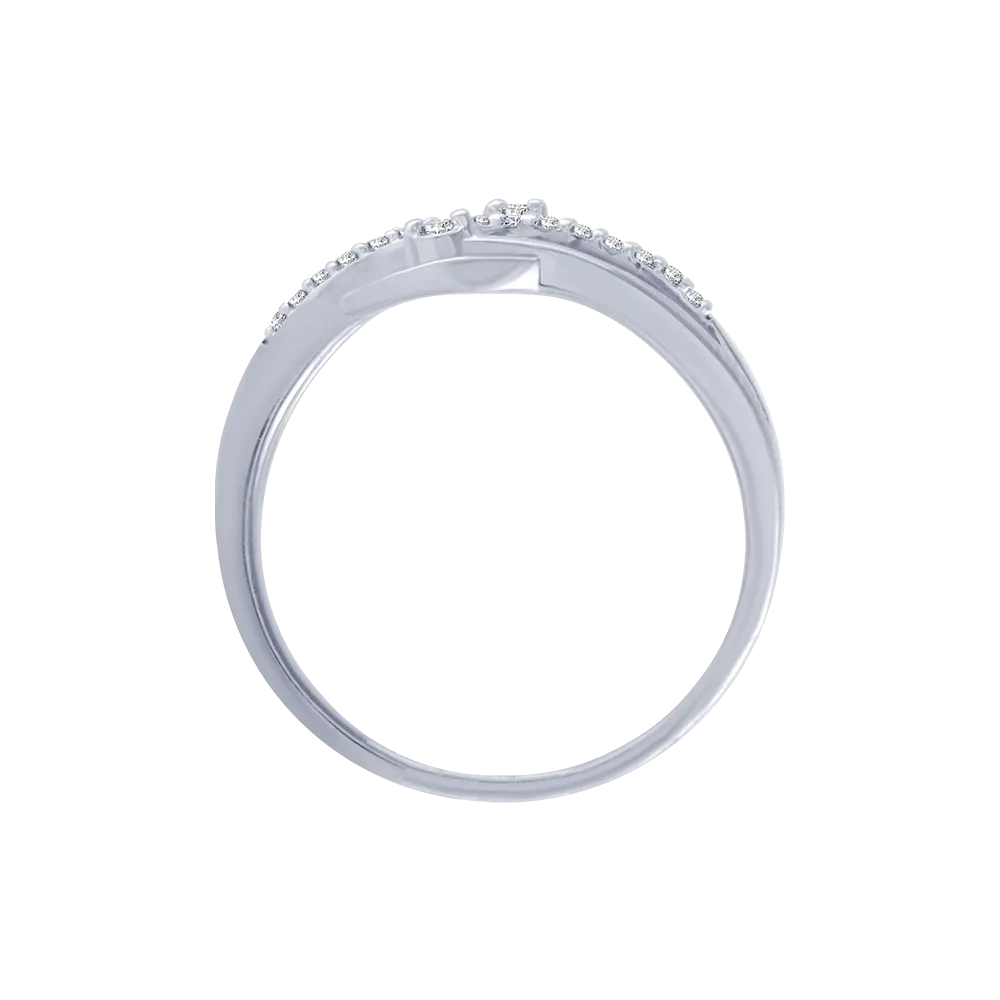 14KT (585) White Gold And Diamond Ring For Women