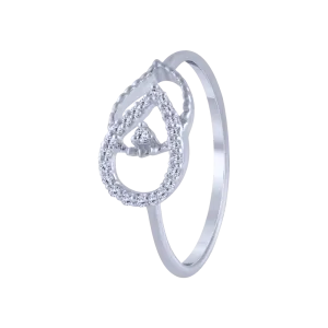 14KT (585) White Gold And Diamond Ring For Women