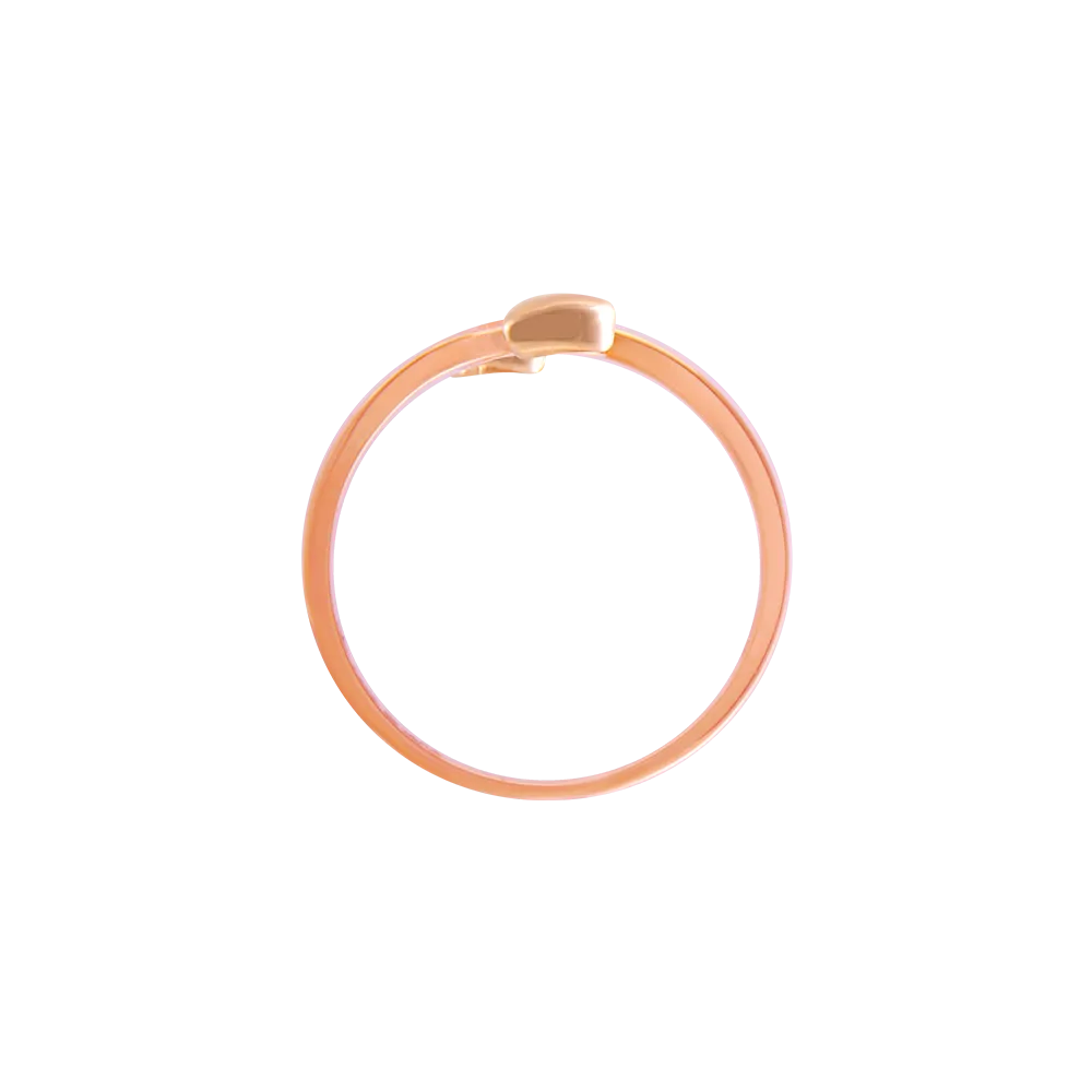 18k (750) Rose Gold And Diamond Ring For Women