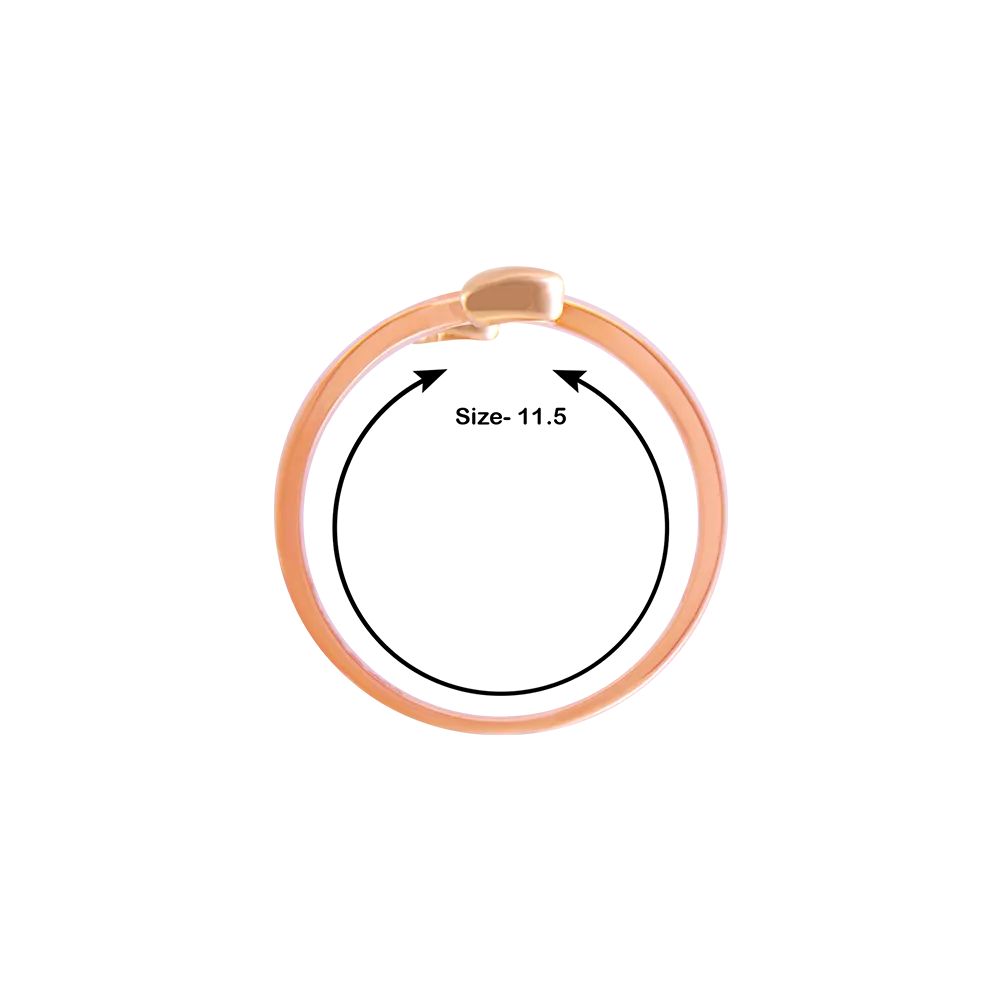 18k (750) Rose Gold And Diamond Ring For Women