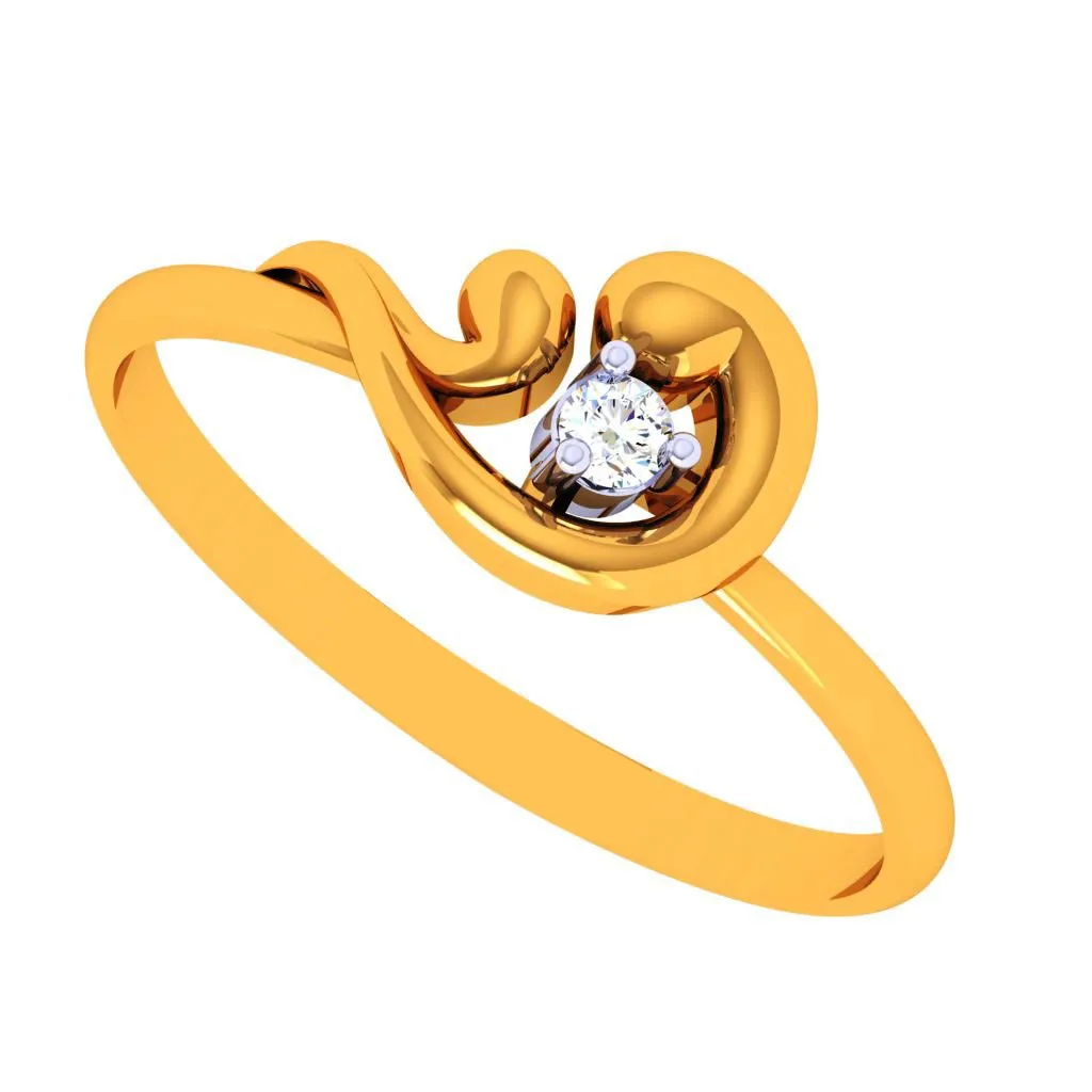 18k Chimeric Style Contemporary Ring