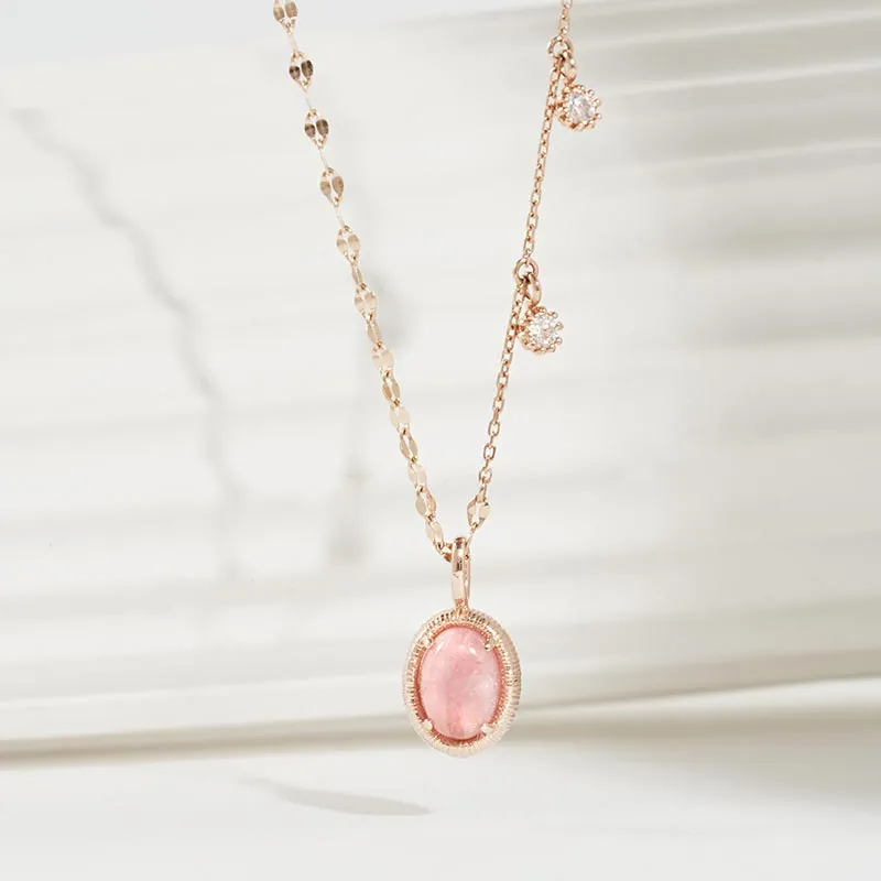 [18K Gold] Rose Necklace
