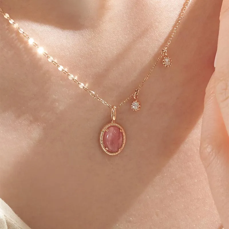 [18K Gold] Rose Necklace