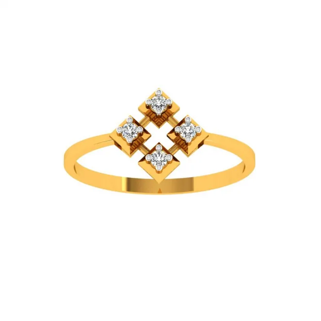 22KT (916) Yellow Gold Ring For Women