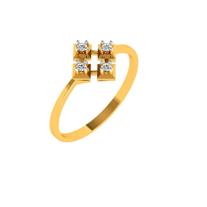 22KT (916) Yellow Gold Ring For Women