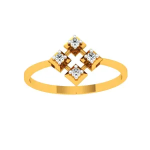 22KT (916) Yellow Gold Ring For Women