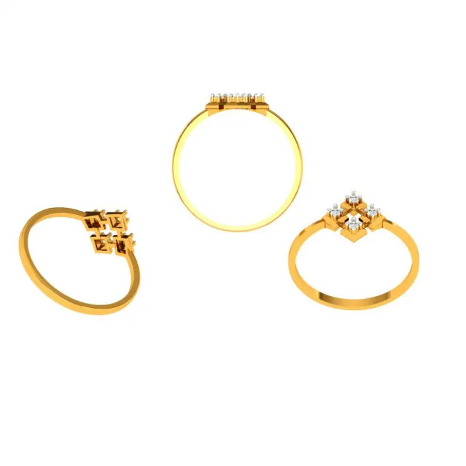 22KT (916) Yellow Gold Ring For Women