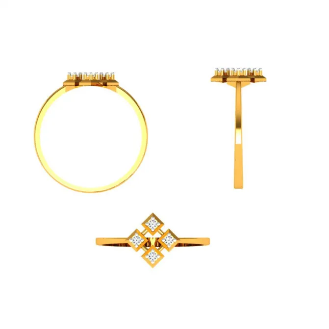 22KT (916) Yellow Gold Ring For Women