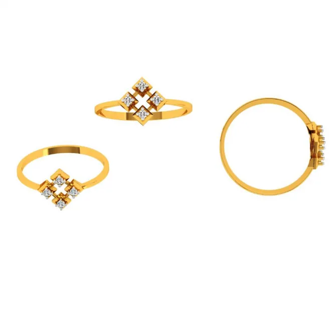 22KT (916) Yellow Gold Ring For Women