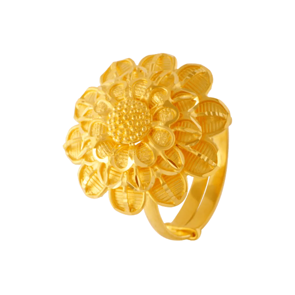 22KT Yellow Gold Ring For Women
