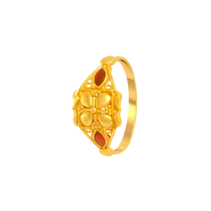 22KT Yellow Gold Ring For Women