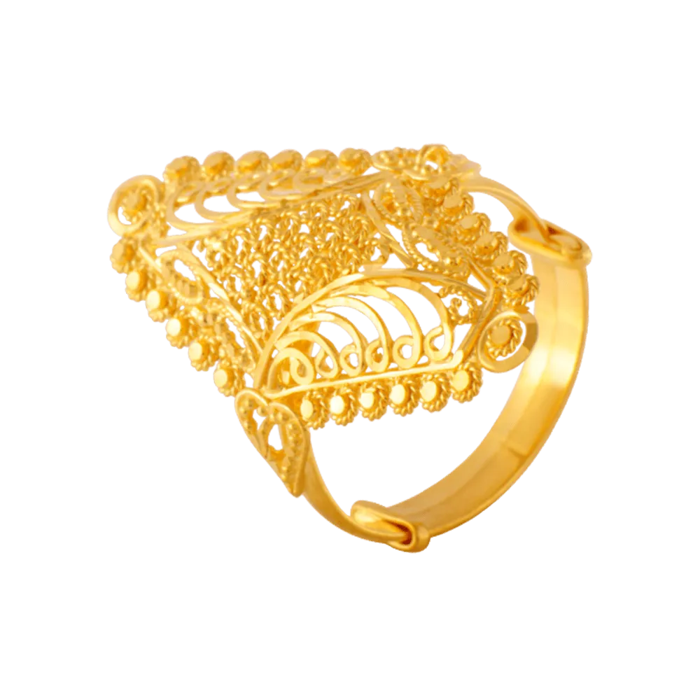 22KT Yellow Gold Ring For Women