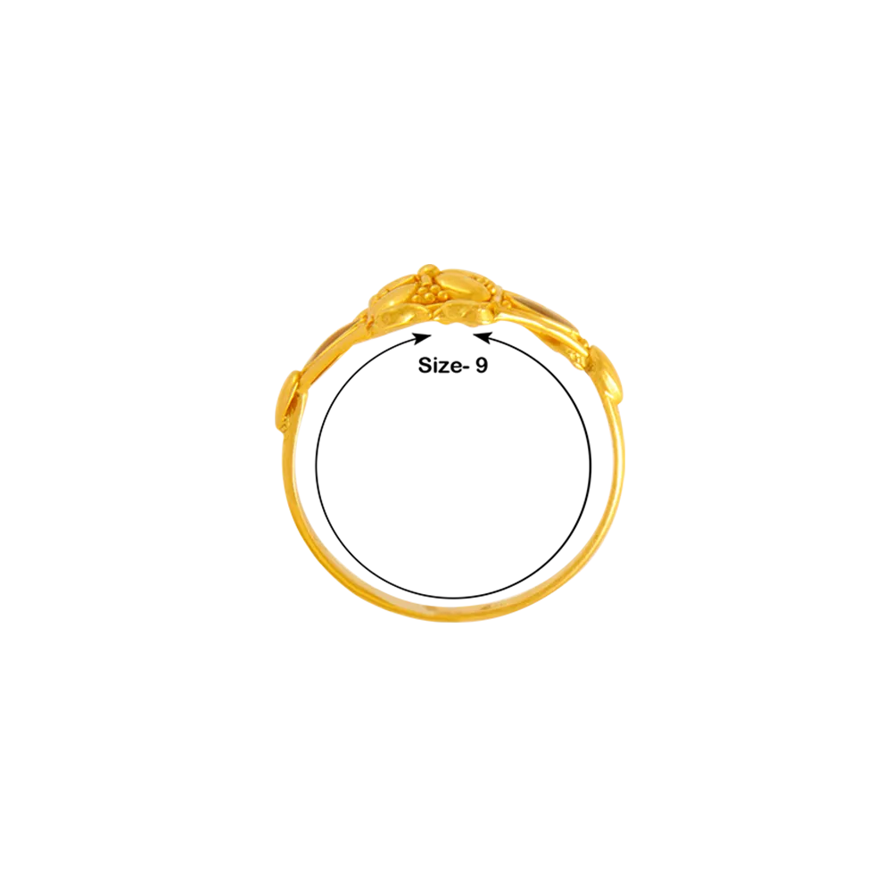 22KT Yellow Gold Ring For Women