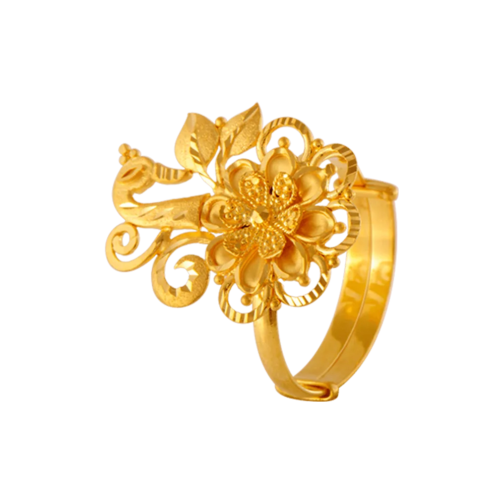 22KT Yellow Gold Ring For Women
