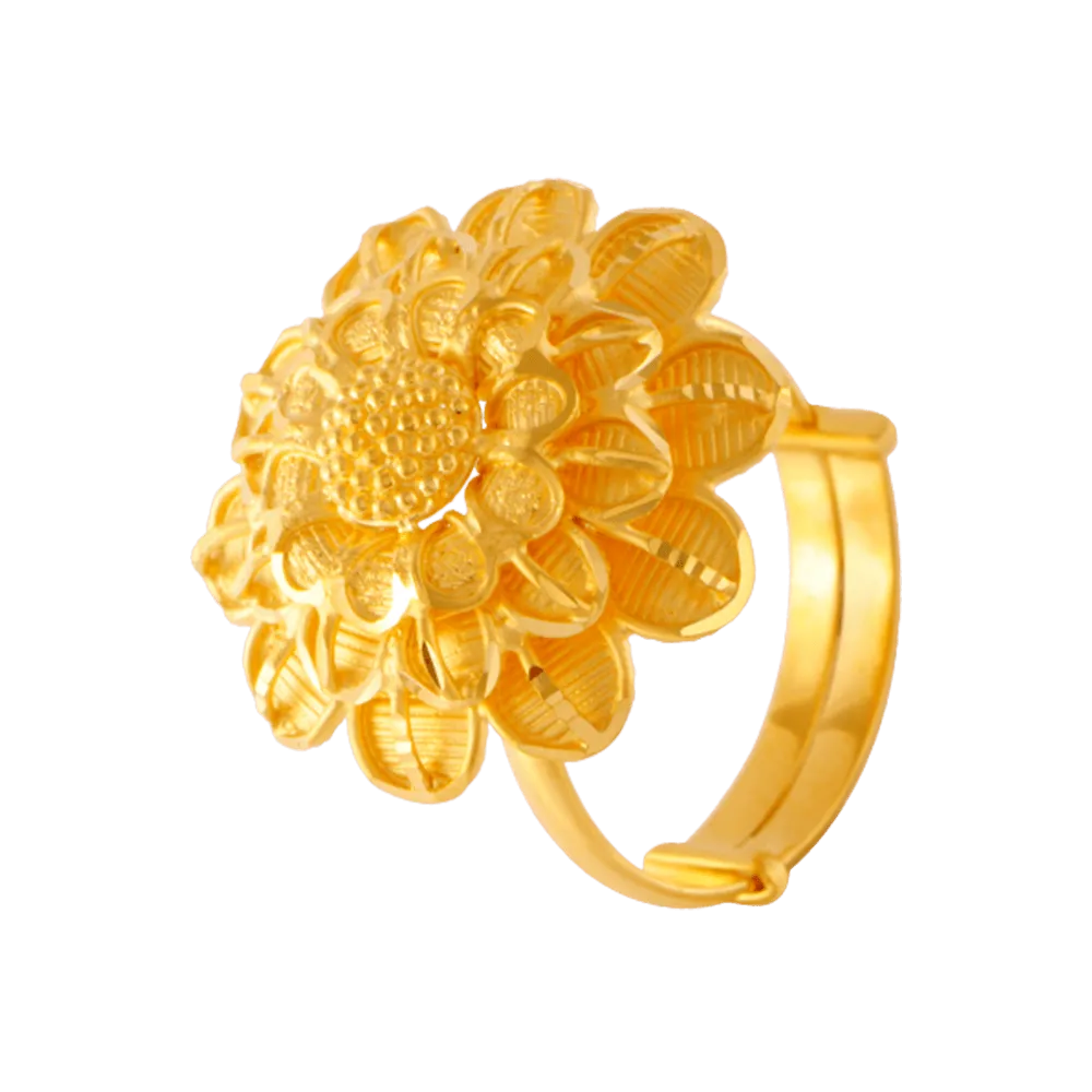 22KT Yellow Gold Ring For Women