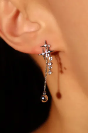 3 in 1 Diamonds Star Earrings