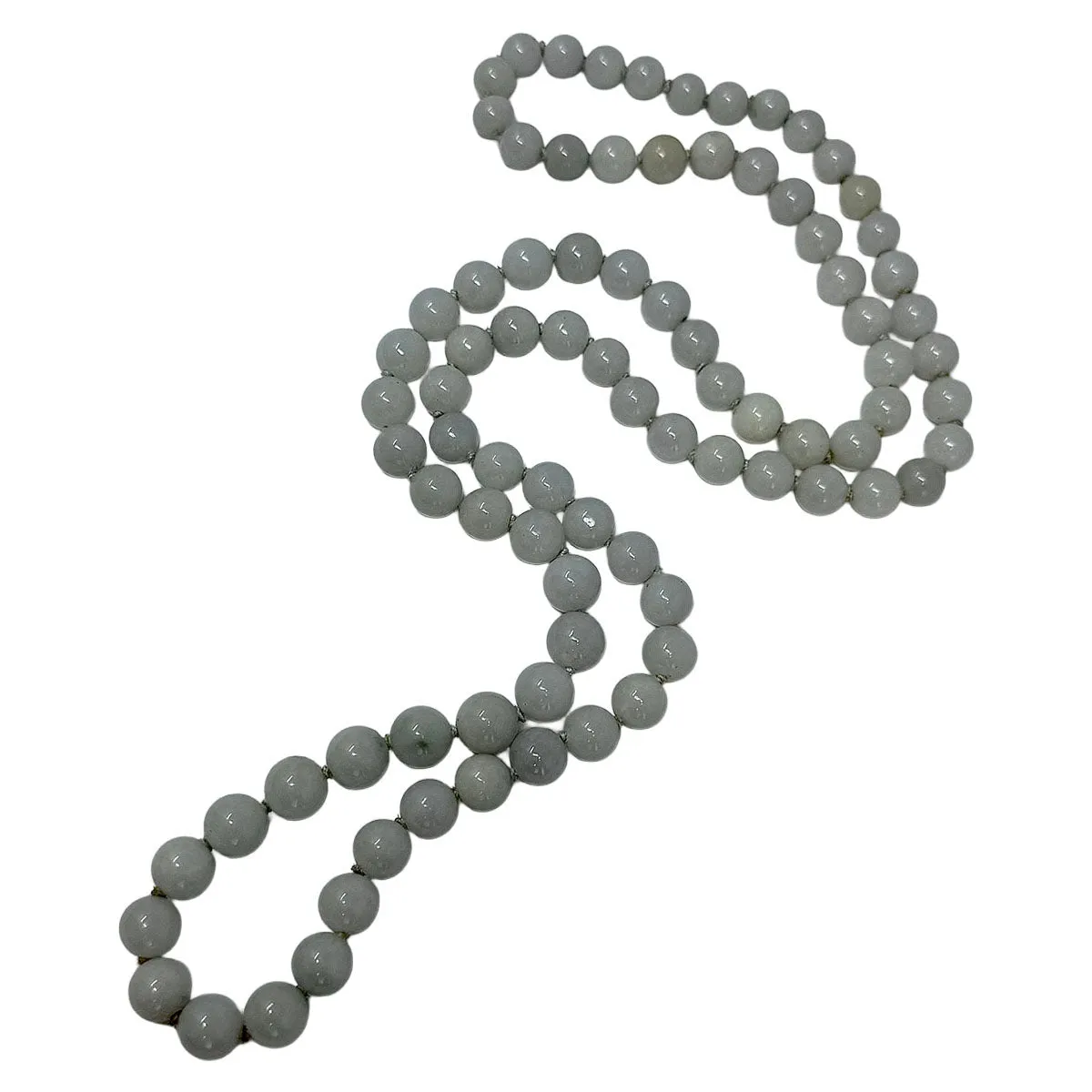 30" Jade Bead Necklace