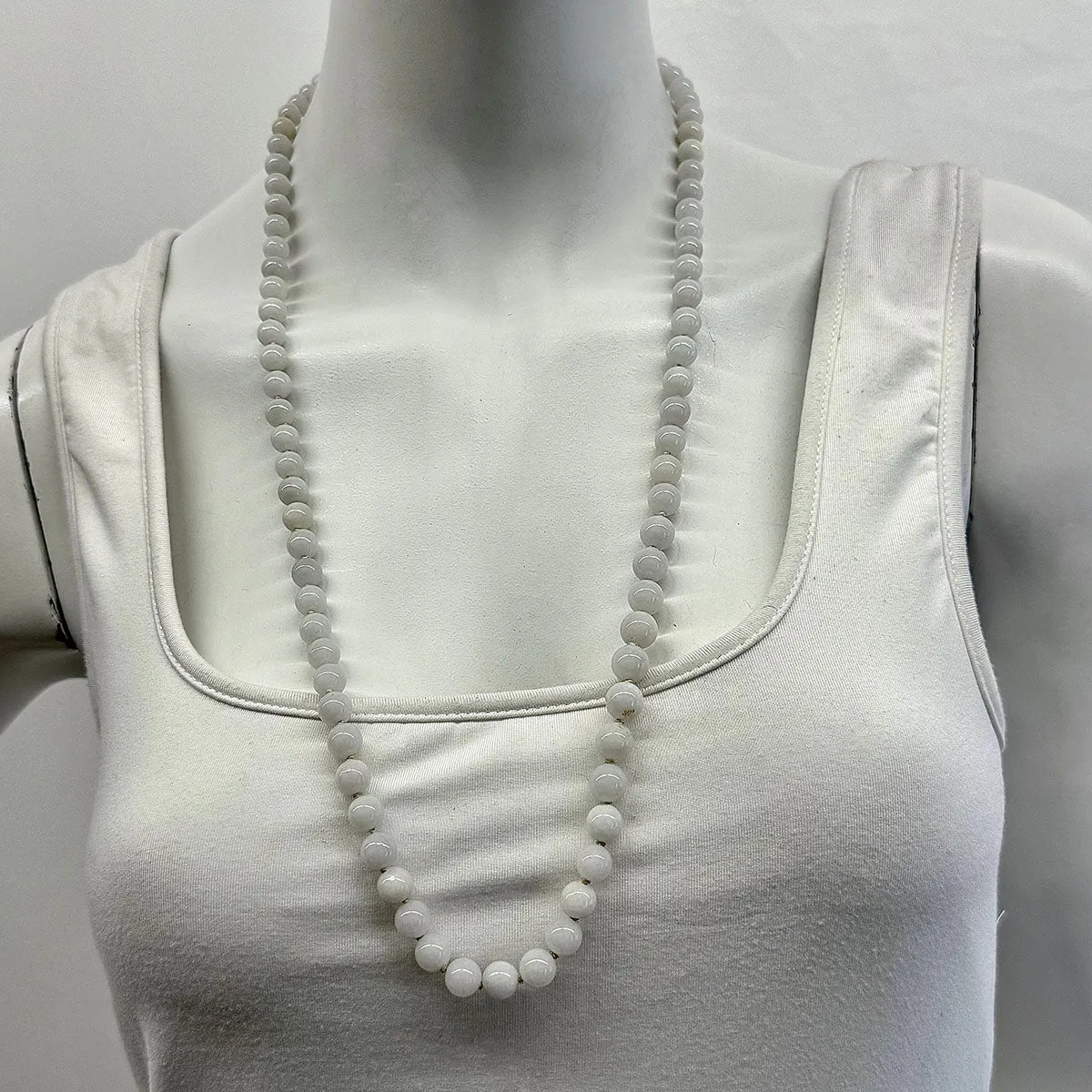 30" Jade Bead Necklace