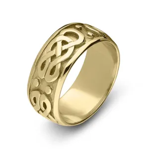 9ct Yellow Gold Celtic Wedding Ring