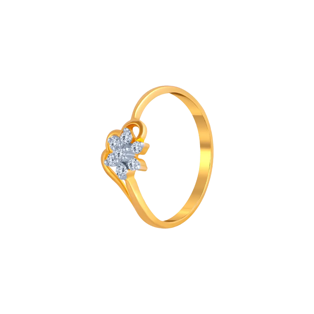 Allium Yellowum Diamond Ring