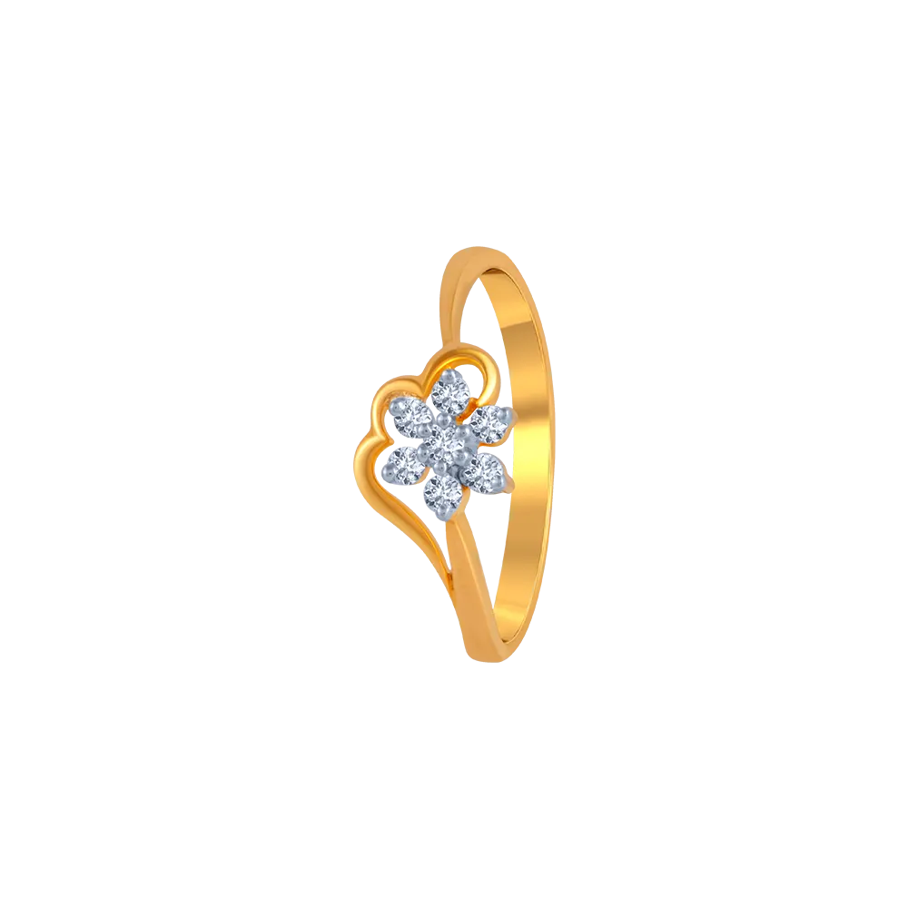 Allium Yellowum Diamond Ring