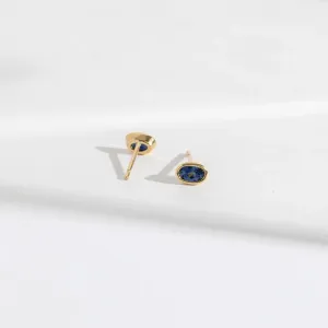 Ana Earrings with Sapphires