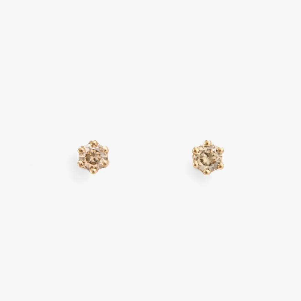 Baby 6 Prong Gemstone Studs
