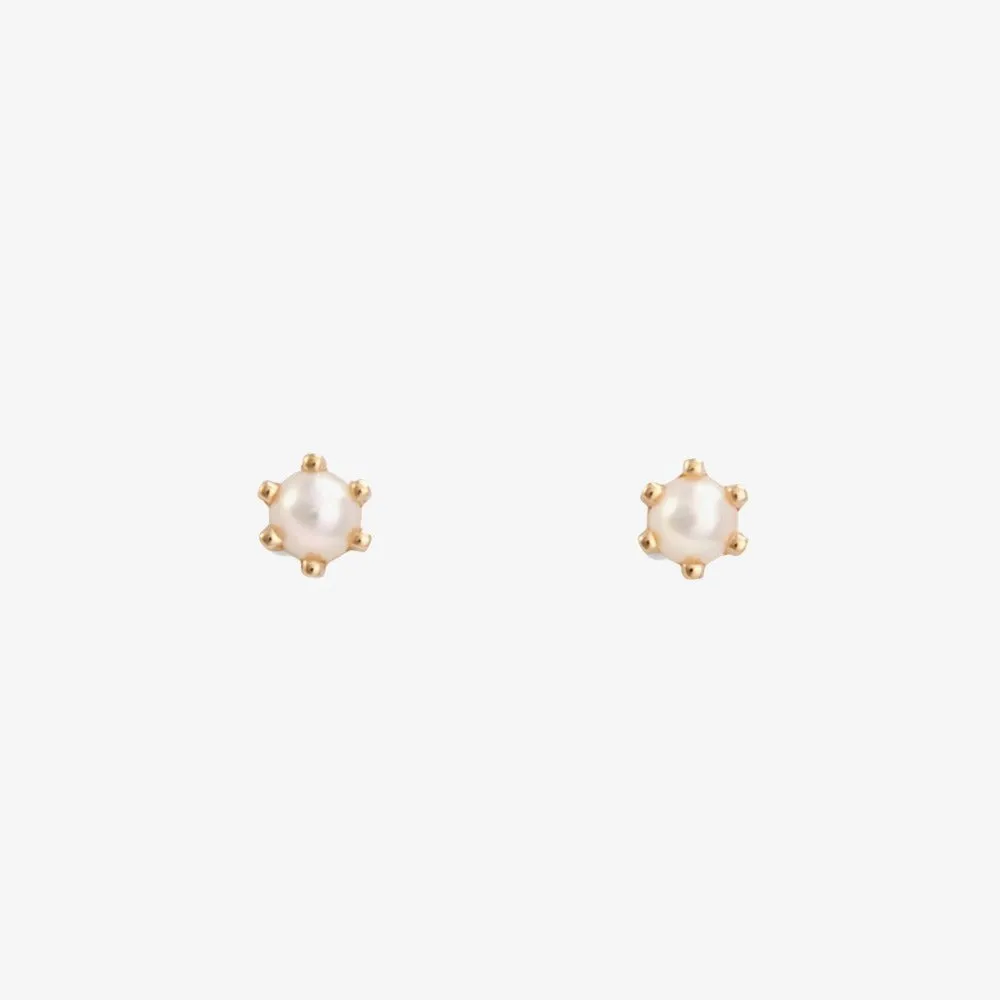 Baby 6 Prong Gemstone Studs