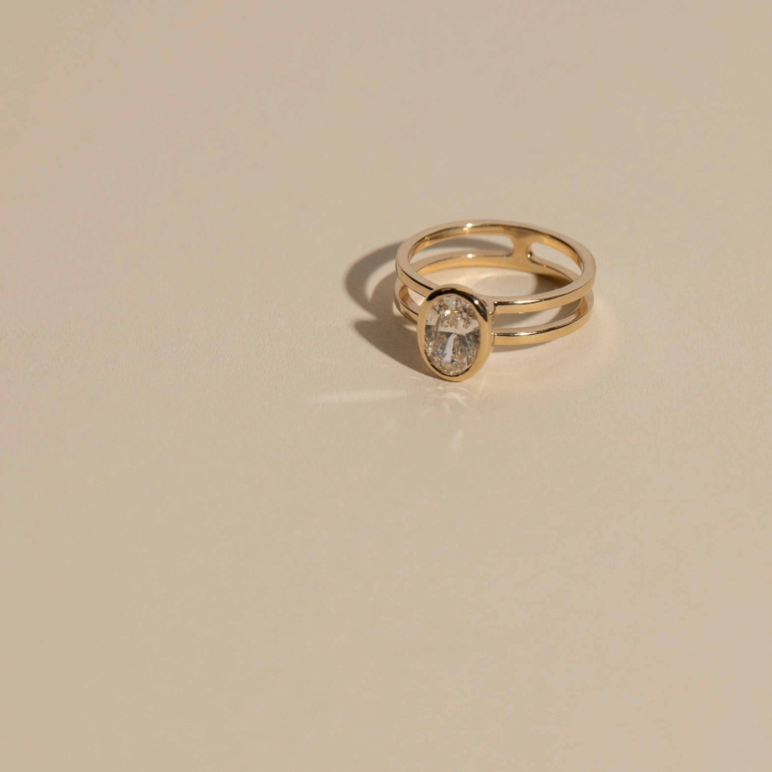 Benu Ring with 1.17ct Lab-grown Diamond in Gold