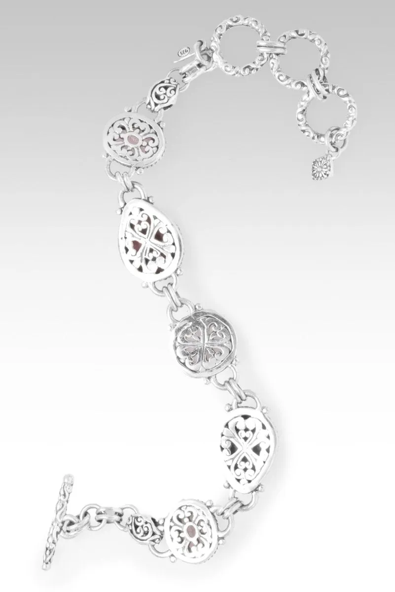Better Life Bracelet? in Rhodochrosite, White Moonstone & Mountain Wizard? Mystic Quartz