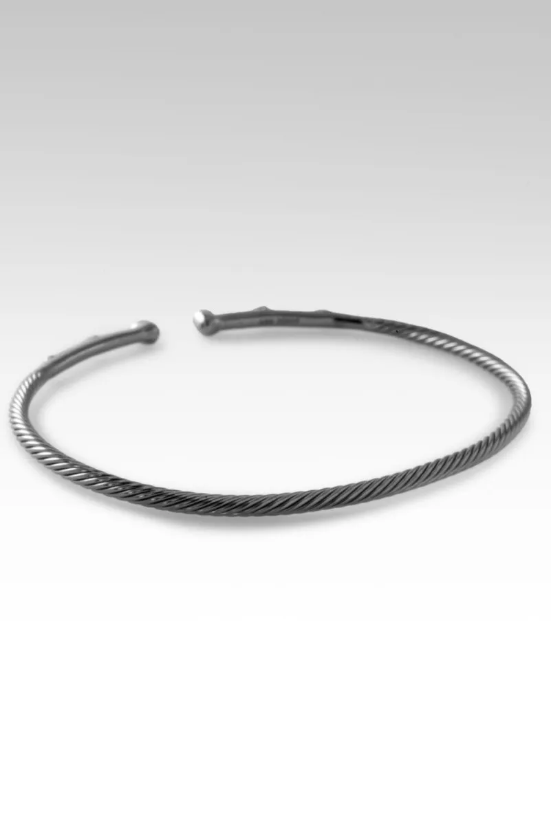 Black Rhodium Joy in Gratitude Tip-to-Tip Bracelet? in White Zircon