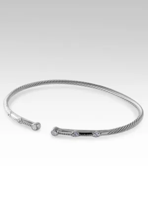 Black Rhodium Joy in Gratitude Tip-to-Tip Bracelet? in White Zircon