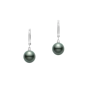 Black South Sea Cultured Pearl Earrings