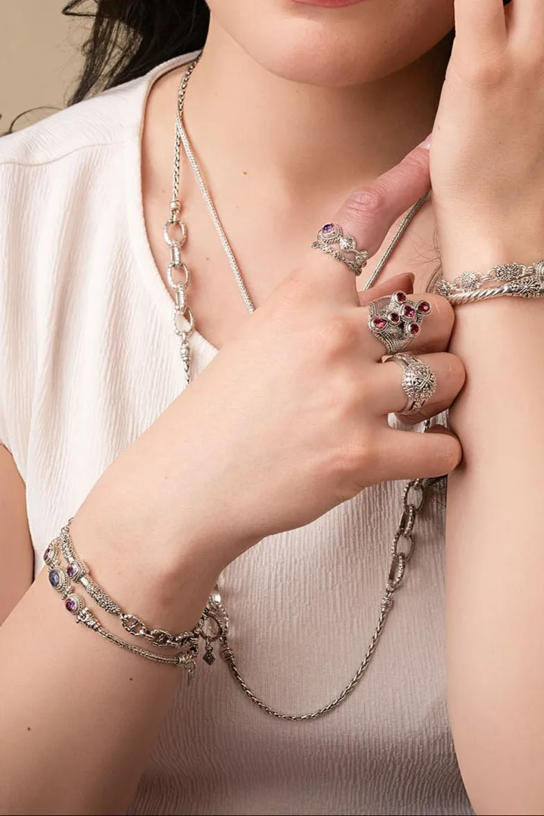 Celebrate Life Bracelet? in Rascal Pink? Mystic Topaz