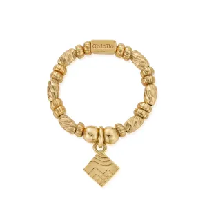 Chlobo Gold Plated Sterling Silver Creative Desires Ring