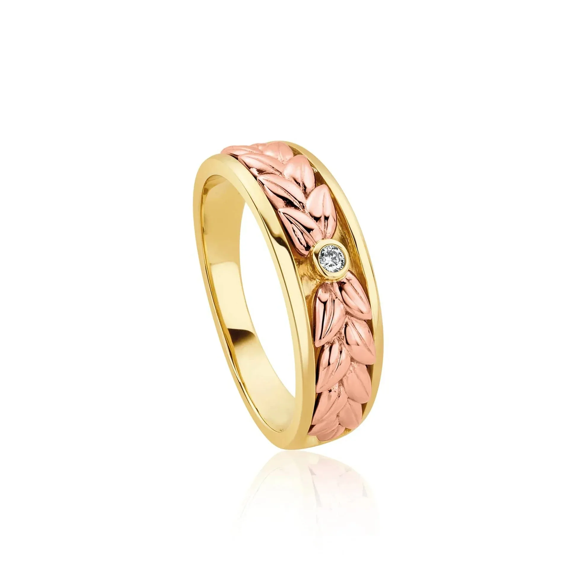Clogau Lilibet 9ct Gold Diamond Channel Set Ring D