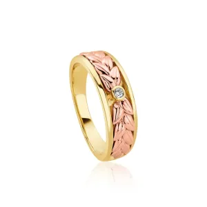 Clogau Lilibet 9ct Gold Diamond Channel Set Ring D