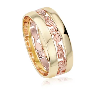 Clogau Tree of Life Yellow Gold Wide Band Ring D