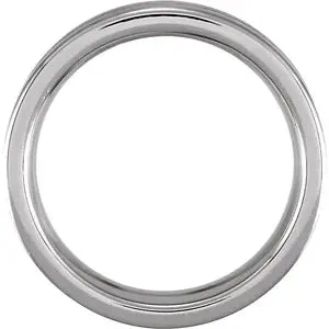 Cobalt & 14K Rose Gold Flat Band
