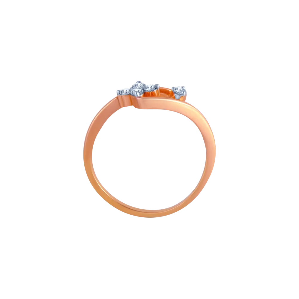 Cosmic Clematis Diamond Ring