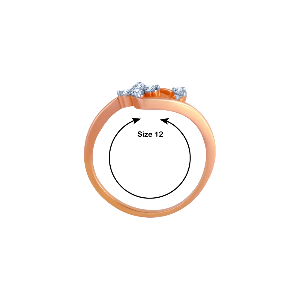 Cosmic Clematis Diamond Ring