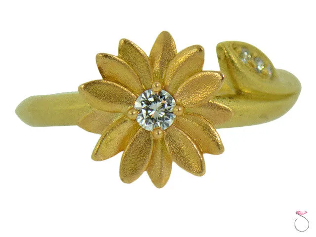 Daisy Morelli Diamond Yellow Gold Ring 1/10ct in 18K