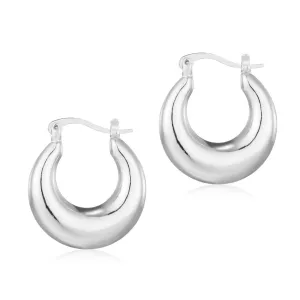 Domed Hoop Earrings