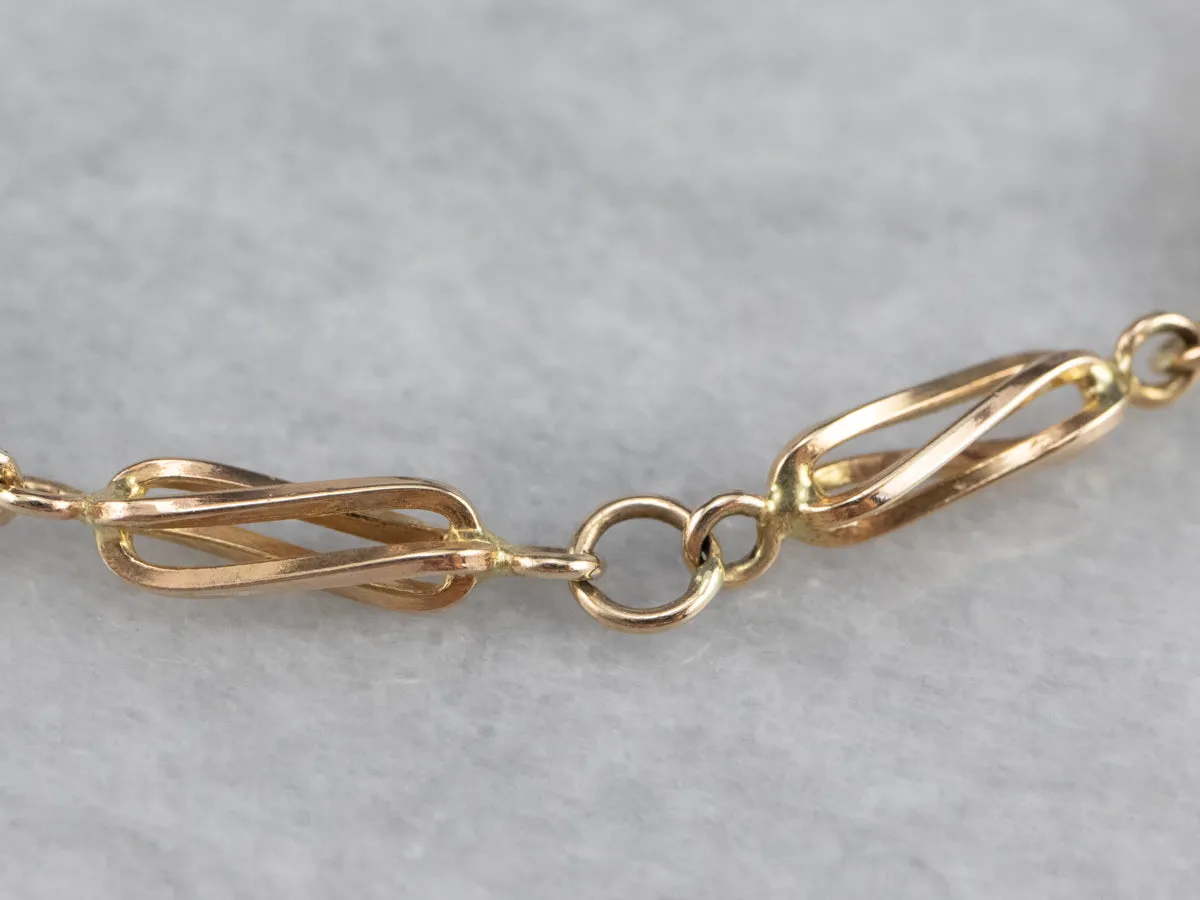 Fancy Gold Link Bracelet